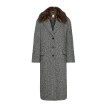 Max Mara Tasca Midi Wool Tweed Coat in Black and White | Wool Coat | Luxury Shoes 