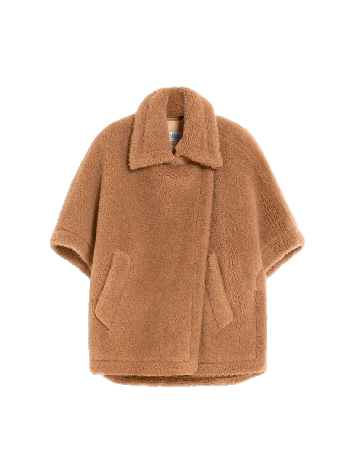 Max Mara Tebe Teddy Fabric Cape in Camel Max Mara Tebe Teddy Fabric Cape in Camel | Women | Luxury Shoes