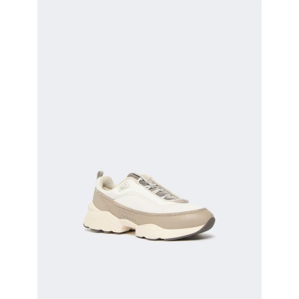 Max Mara Technical Fabric Running Shoes in Beige | Sneakers | Luxury Shoes 