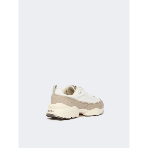 Max Mara Technical Fabric Running Shoes in Beige | Sneakers | Luxury Shoes 