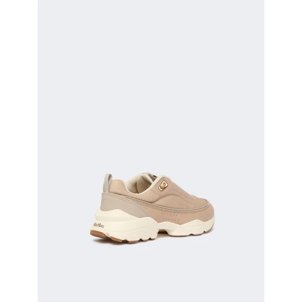 Max Mara Technical Fabric Running Shoes in Camel | Sneakers | Luxury Shoes 