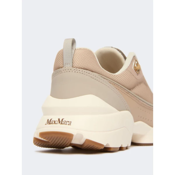 Max Mara Technical Fabric Running Shoes in Camel | Sneakers | Luxury Shoes 