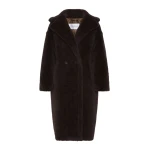 Max Mara Tedgirl Alpaca and Wool Teddy Bear Icon Coat in Dark Brown | Wool Coat | Luxury Shoes 