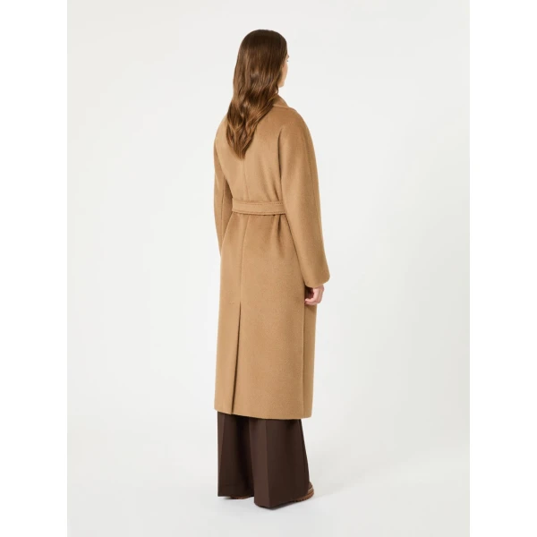 Max Mara Tempera Wool and Alpaca Teddy Coat in Camel | Wool Coat | Luxury Shoes 