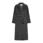Max Mara Tempera Wool and Alpaca Teddy Coat in Dark Grey | Wool Coat | Luxury Shoes 