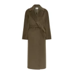Max Mara Tempera Wool and Alpaca Teddy Coat in Khaki | Wool Coat | Luxury Shoes 