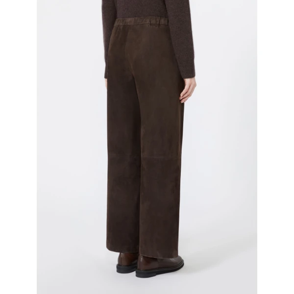 Max Mara Tempio Suede Joggers in Brown | Sweatpants | Luxury Shoes 