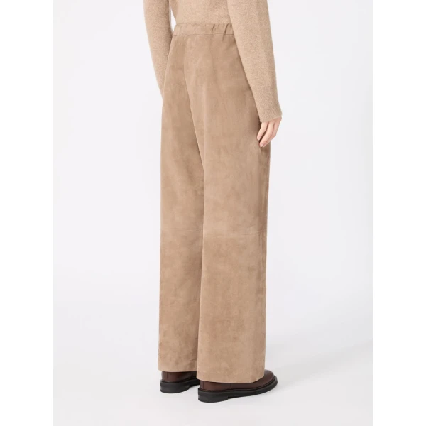 Max Mara Tempio Suede Joggers in Colonial | Sweatpants | Luxury Shoes 