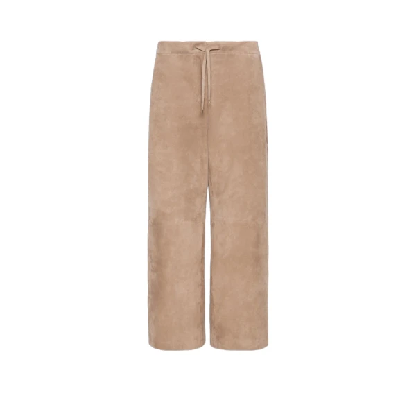 Max Mara Tempio Suede Joggers in Colonial | Sweatpants | Luxury Shoes 