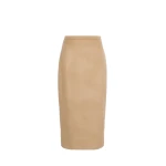 Max Mara Tenda Sable-Look Camel Pencil Skirt in Camel | Pencil Skirts | Luxury Shoes 