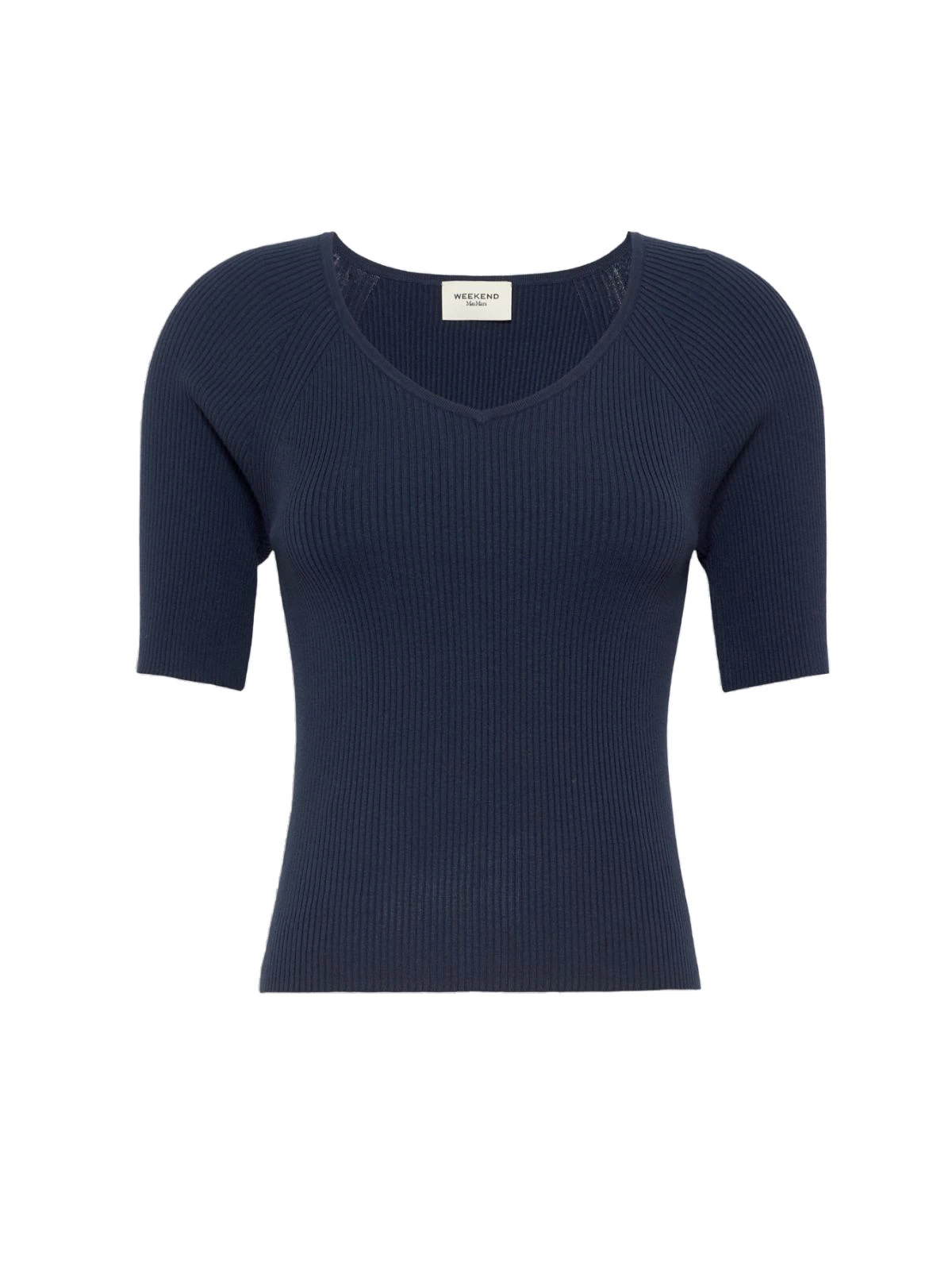 Max Mara Tenente Rib-Knit Stretch Viscose Jumper in Navy Max Mara Tenente Rib-Knit Stretch Viscose Jumper in Navy | Sweaters | Luxury Shoes