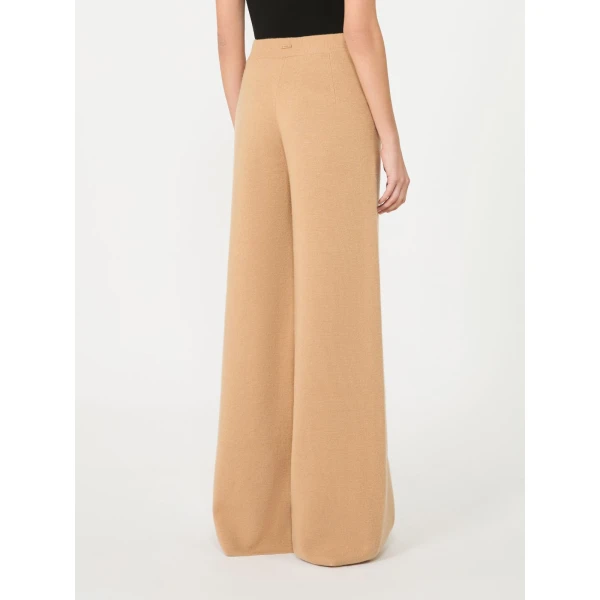 Max Mara Timore Wide Wool and Cashmere Trousers in Camel | Wide leg pants | Luxury Shoes 