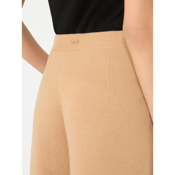 Max Mara Timore Wide Wool and Cashmere Trousers in Camel | Wide leg pants | Luxury Shoes 