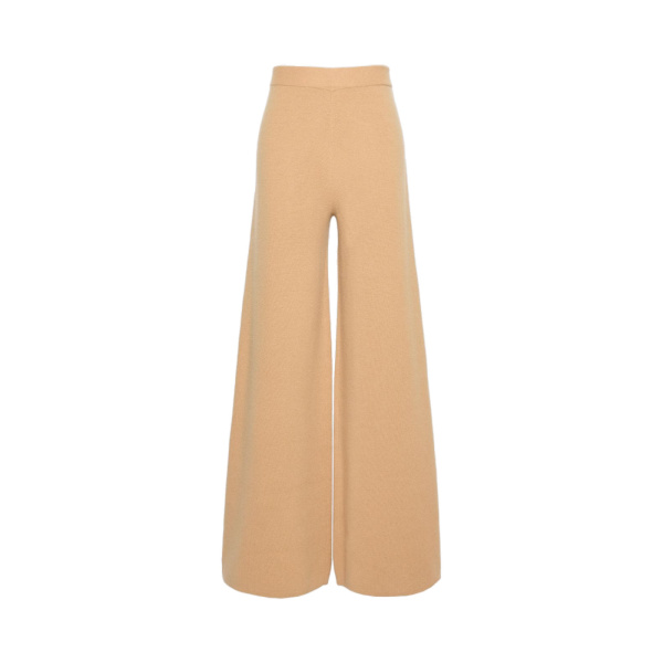 Max Mara Timore Wide Wool and Cashmere Trousers in Camel | Wide leg pants | Luxury Shoes 
