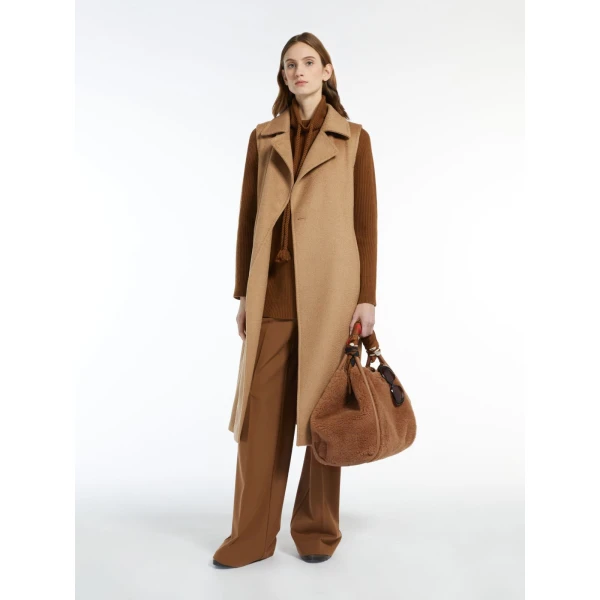 Max Mara Tmarin Medium Teddy Marine Bag in Camel | Totes & Top-Handle Bags | Luxury Shoes 