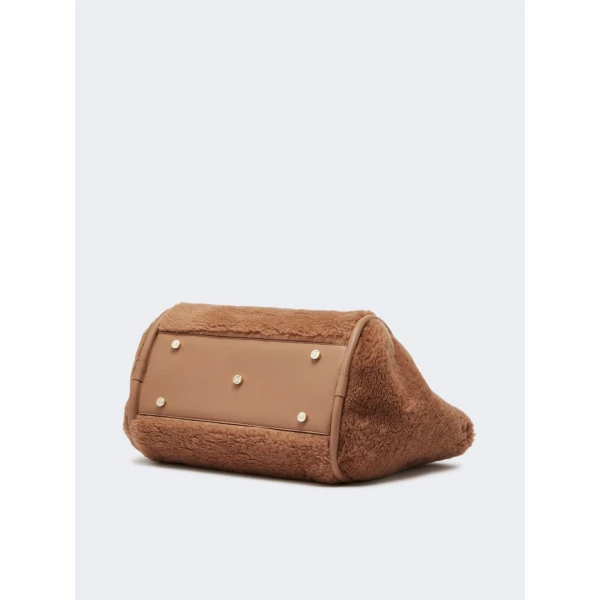 Max Mara Tmarin Medium Teddy Marine Bag in Camel | Totes & Top-Handle Bags | Luxury Shoes 