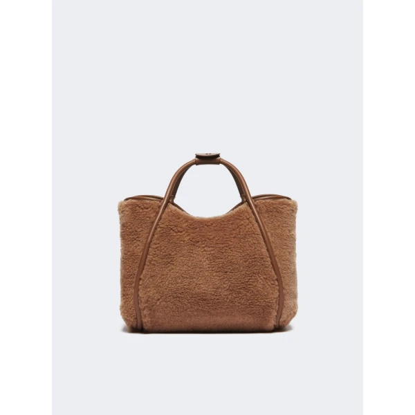 Max Mara Tmarins Small Teddy Marine Bag in Camel | Clutch Bags | Luxury Shoes 