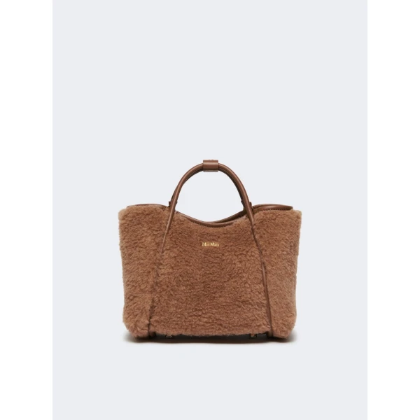Max Mara Tmarinxs Extra Small Teddy Marine Bag in Camel | Mini Bags | Luxury Shoes 