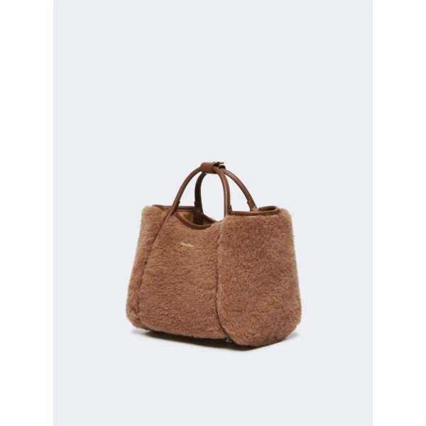 Max Mara Tmarinxs Extra Small Teddy Marine Bag in Camel | Mini Bags | Luxury Shoes 
