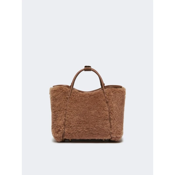Max Mara Tmarinxs Extra Small Teddy Marine Bag in Camel | Mini Bags | Luxury Shoes 