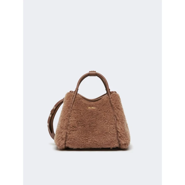 Max Mara Tmarinxs Extra Small Teddy Marine Bag in Camel | Mini Bags | Luxury Shoes 