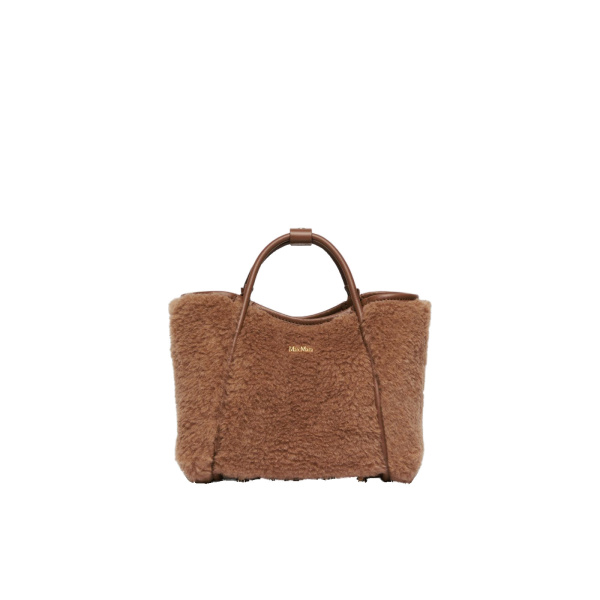 Max Mara Tmarinxs Extra Small Teddy Marine Bag in Camel | Mini Bags | Luxury Shoes 