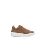 Max Mara Tmaxi Suede and Teddy Trainers in Camel | Sneakers | Luxury Shoes 