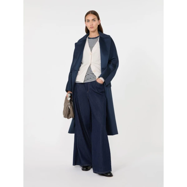 Max Mara Torre Wool, Silk and Cashmere V-Neck Cardigan in Ivory | Cardigan | Luxury Shoes 