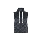 Max Mara Tregic Diamond-Quilted Padded Gilet in Black | Vests | Luxury Shoes 