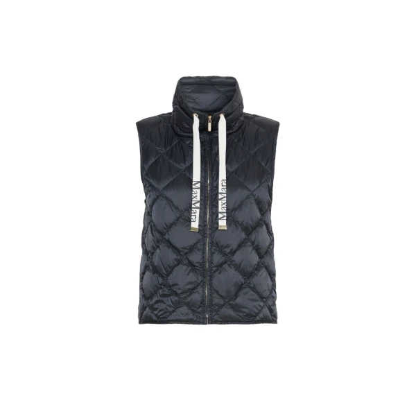 Tregic Diamond-Quilted Padded Gilet in Black
