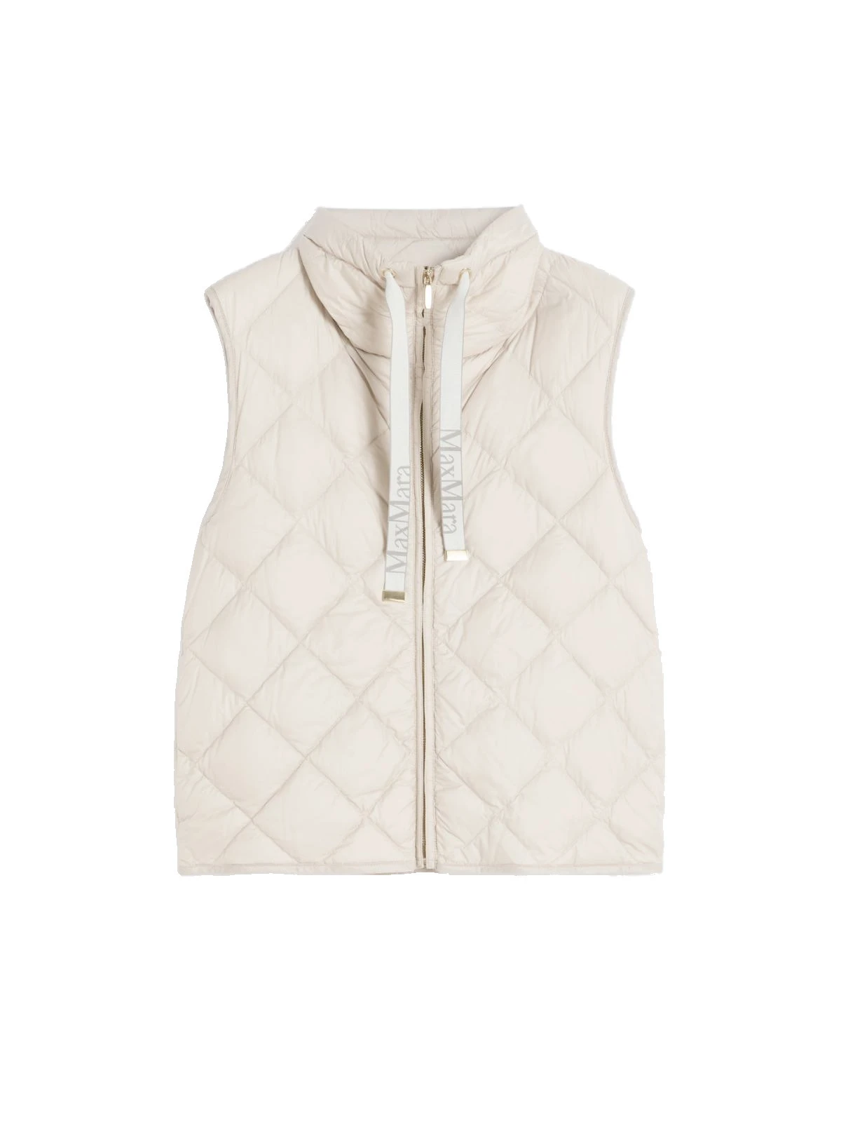 Max Mara Tregic Padded Water-Repellent Nylon Canvas Gilet in Sand Max Mara Tregic Padded Water-Repellent Nylon Canvas Gilet in Sand | Women | Luxury Shoes