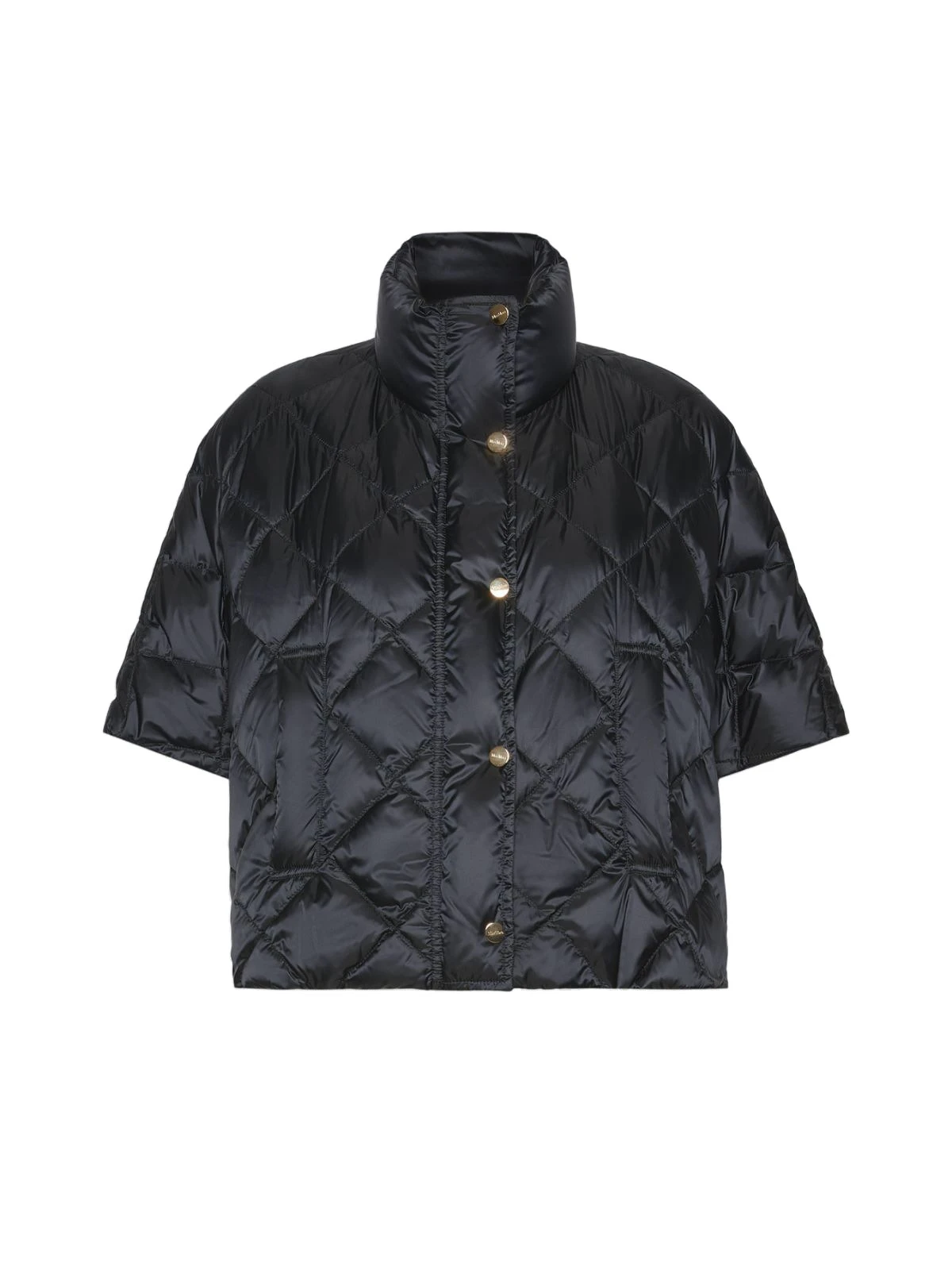 Max Mara Tresi Water-Repellent Canvas Padded Cape in Black Max Mara Tresi Water-Repellent Canvas Padded Cape in Black | Coats | Luxury Shoes