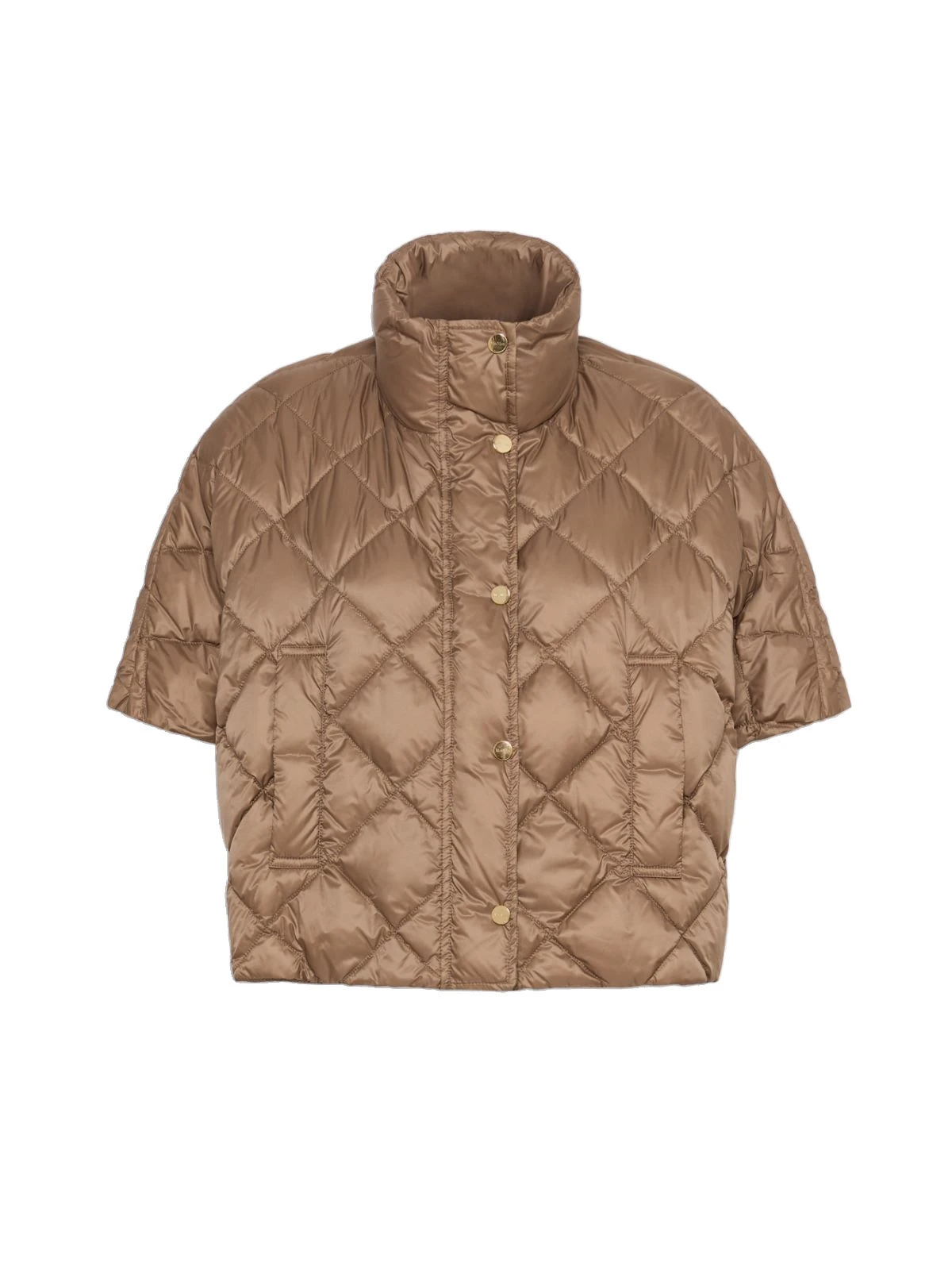 Max Mara Tresi Water-Repellent Canvas Padded Cape in Camel Max Mara Tresi Water-Repellent Canvas Padded Cape in Camel | Coats | Luxury Shoes