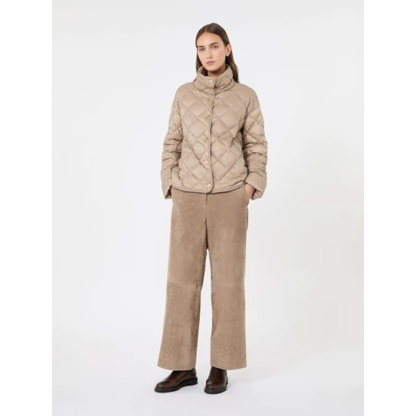 Max Mara Trionfo Slim-Fit Water-Repellent Puffer Jacket in Beige | Jackets | Luxury Shoes 