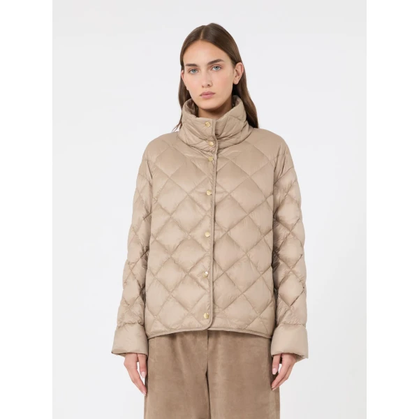 Max Mara Trionfo Slim-Fit Water-Repellent Puffer Jacket in Beige | Jackets | Luxury Shoes 