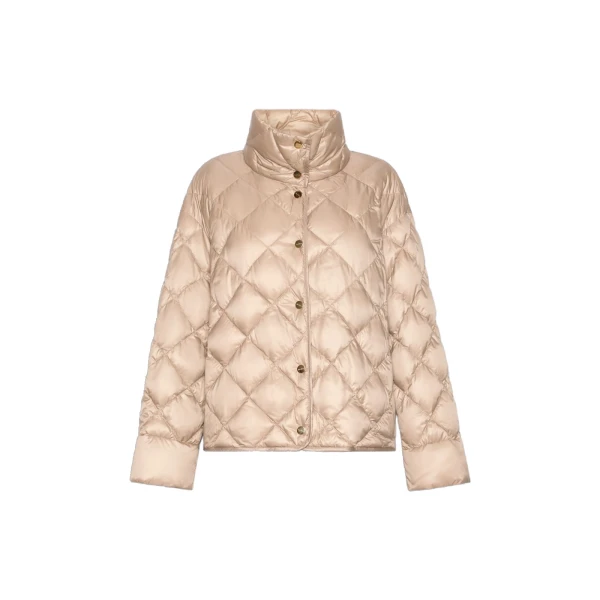 Max Mara Trionfo Slim-Fit Water-Repellent Puffer Jacket in Beige | Jackets | Luxury Shoes 