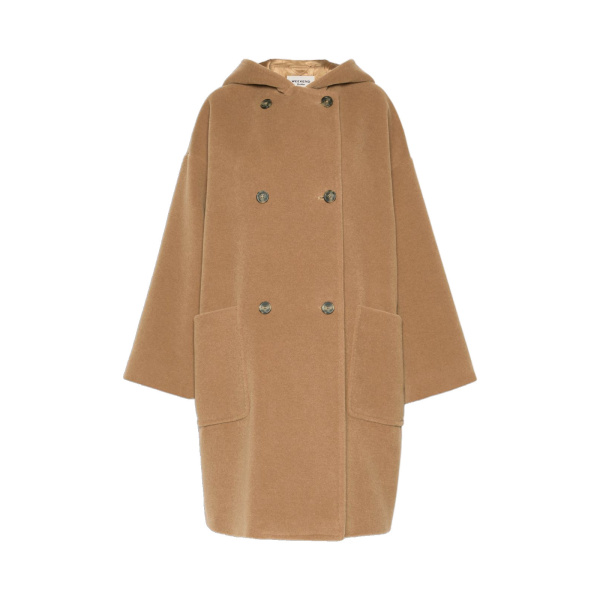 Max Mara Tropico Wool and Alpaca Hooded Coat in Camel | Wool Coat | Luxury Shoes 