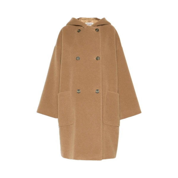 Max Mara Tropico Wool and Alpaca Hooded Coat in Camel | Wool Coat | Luxury Shoes 