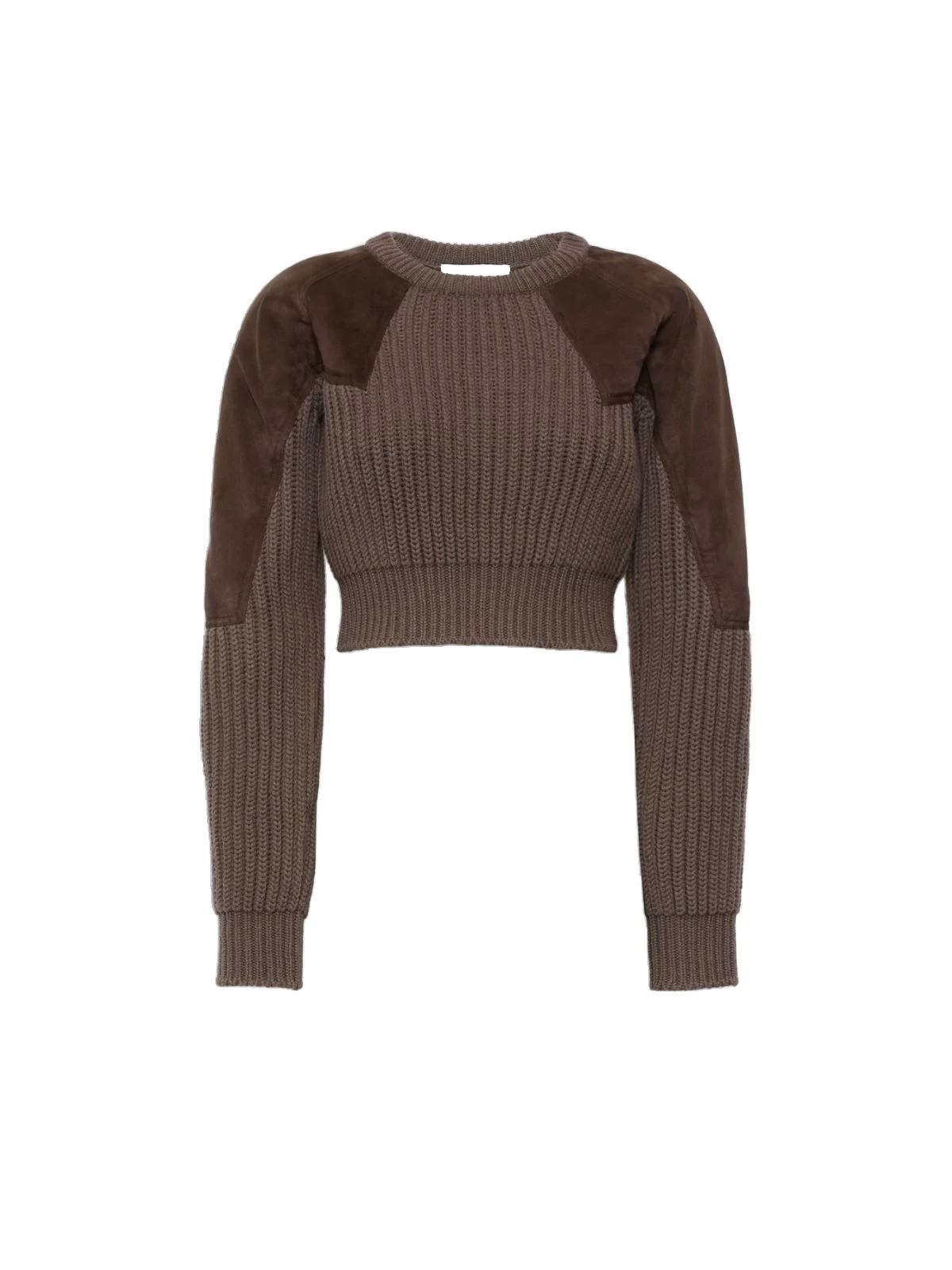 Max Mara Tropico Wool and Cashmere Ribbed Jumper in Mud Max Mara Tropico Wool and Cashmere Ribbed Jumper in Mud | Sweaters | Luxury Shoes