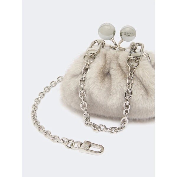 Max Mara Tubo Mini Pasticcino Bag in Light Grey | Mini Bags | Luxury Shoes 