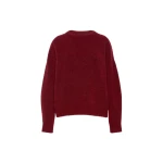 Max Mara Tuono Alpaca and Wool Crew-Neck Jumper in Bordeaux | Sweaters | Luxury Shoes 