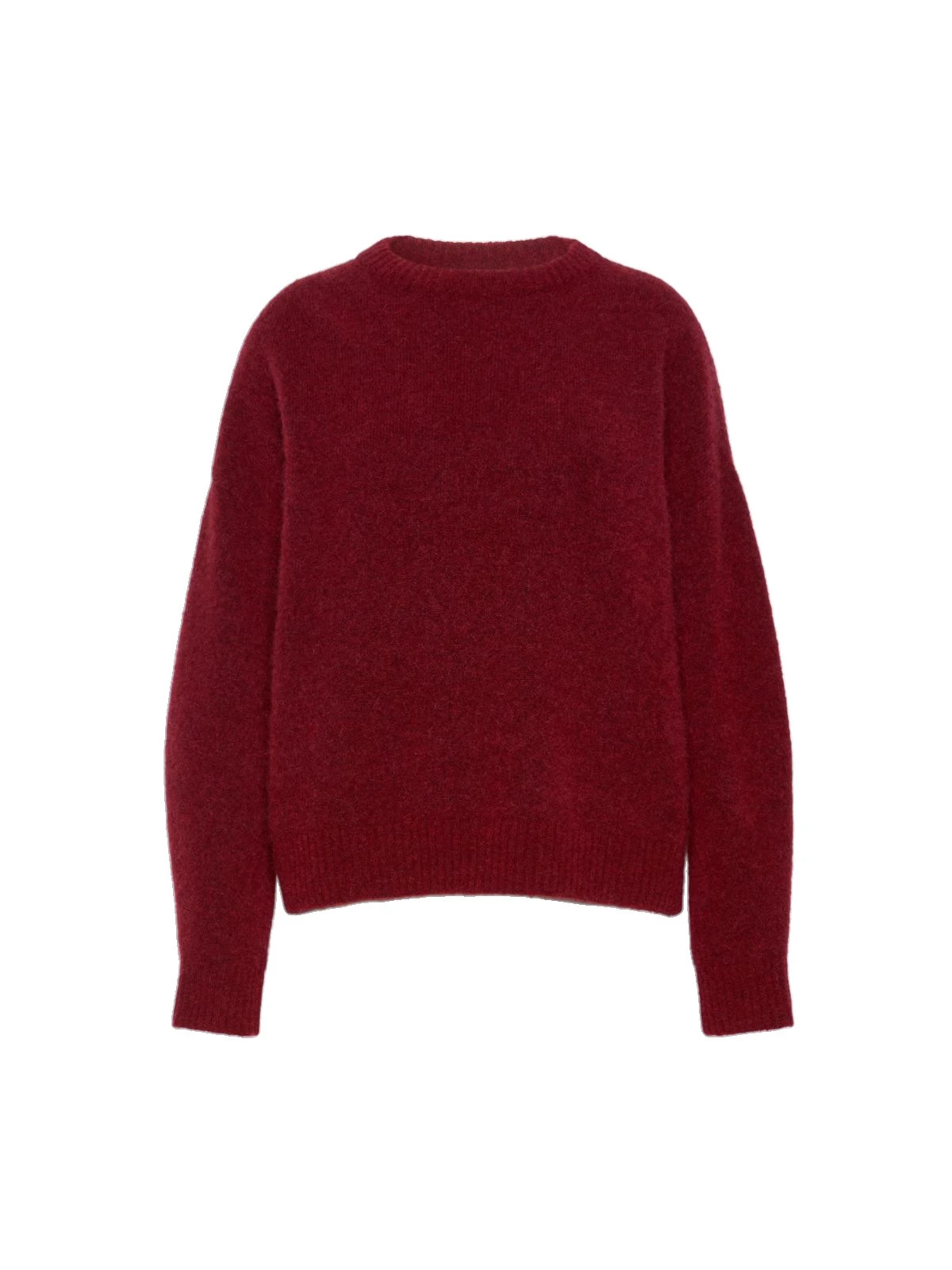 Max Mara Tuono Alpaca and Wool Crew-Neck Jumper in Bordeaux Max Mara Tuono Alpaca and Wool Crew-Neck Jumper in Bordeaux | Sweaters | Luxury Shoes