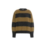 Max Mara Tuono Alpaca and Wool Crew-Neck Jumper in Khaki | Sweaters | Luxury Shoes 