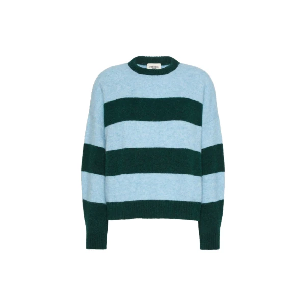 Max Mara Tuono Alpaca and Wool Crew-Neck Jumper in Light Blue | Sweaters | Luxury Shoes 