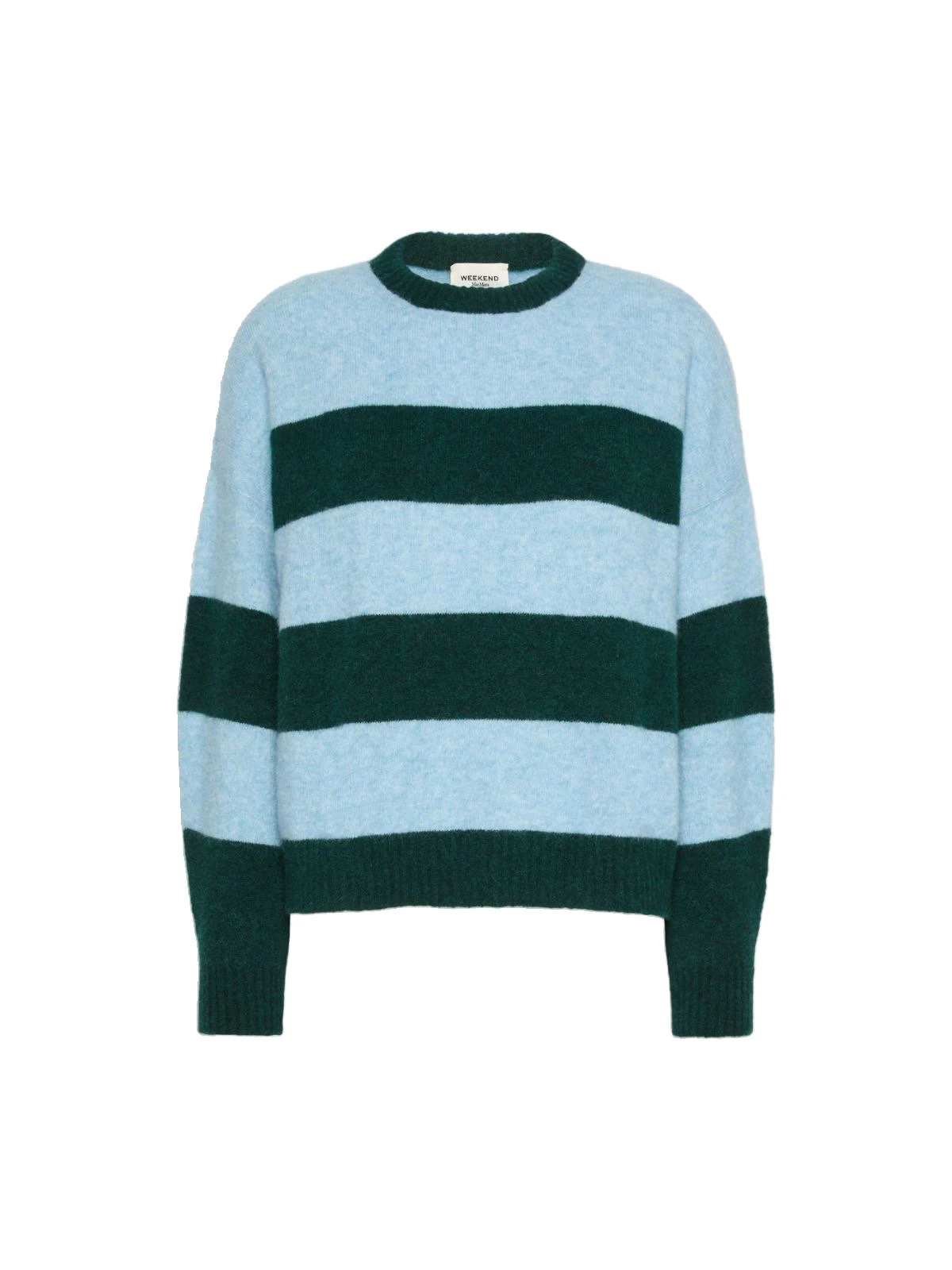 Max Mara Tuono Alpaca and Wool Crew-Neck Jumper in Light Blue Max Mara Tuono Alpaca and Wool Crew-Neck Jumper in Light Blue | Sweaters | Luxury Shoes