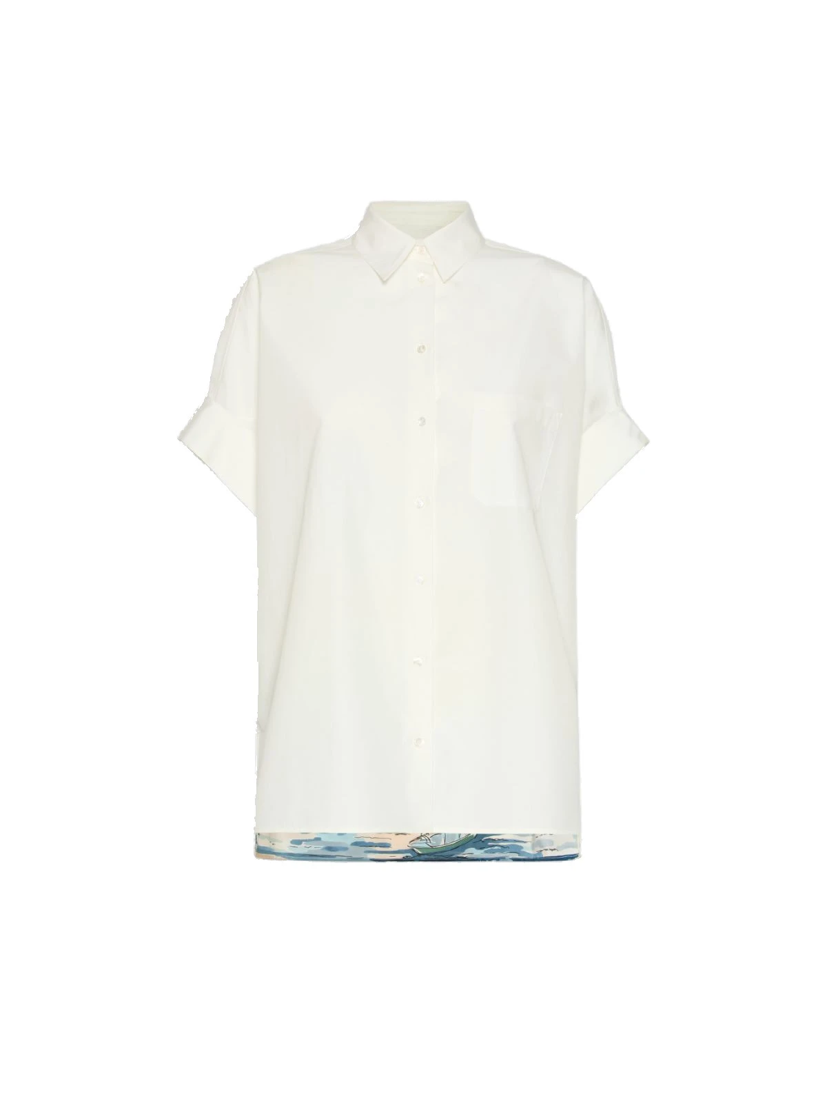 Max Mara Tuono Printed Cotton and Silk Shirt in White Max Mara Tuono Printed Cotton and Silk Shirt in White | Shirts | Luxury Shoes