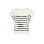 Max Mara Ufo Short-Sleeved Viscose Jumper in Ecru | Sweaters | Luxury Shoes 