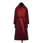 Max Mara Ululo Reversible Brushed Cashmere Foulard Coat in Bordeaux | Wool Coat | Luxury Shoes 