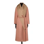 Max Mara Ululo Reversible Brushed Cashmere Foulard Coat in Shaded Pink | Wool Coat | Luxury Shoes 