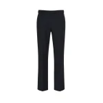 Max Mara Umanita Stretch Cotton-Blend Trousers in Midnight Blue | Tailored pants | Luxury Shoes 
